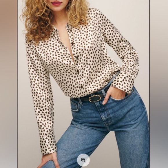 Reformation Tops - NWT reformation sky silk top